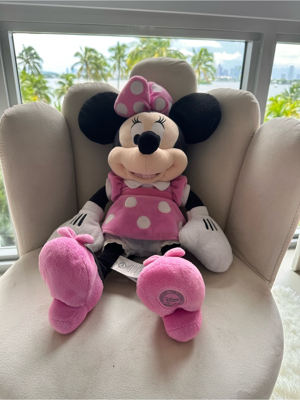 Disney Minnie Mouse Plush - Pink & White Polka Dot Outfit